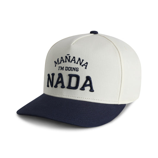 Mañana I'm Doing Nada // High Crown Cotton Twill Adjustable Hat