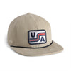 USA Fabric Patch // Unstructured Wide Wale Corduroy Adjustable Hat