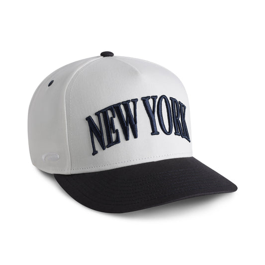 New York // High Crown Cotton Twill Adjustable Hat