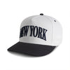 New York // High Crown Cotton Twill Adjustable Hat