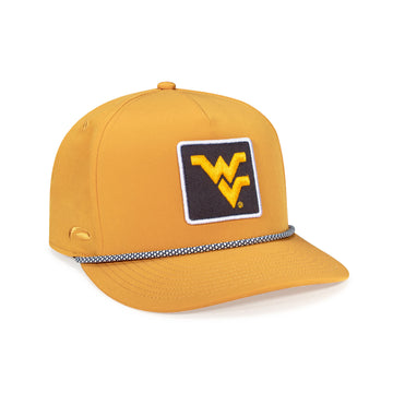 West Virginia University // High Crown Performance Hat with Rope