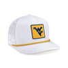 West Virginia University // High Crown Performance Hat with Rope